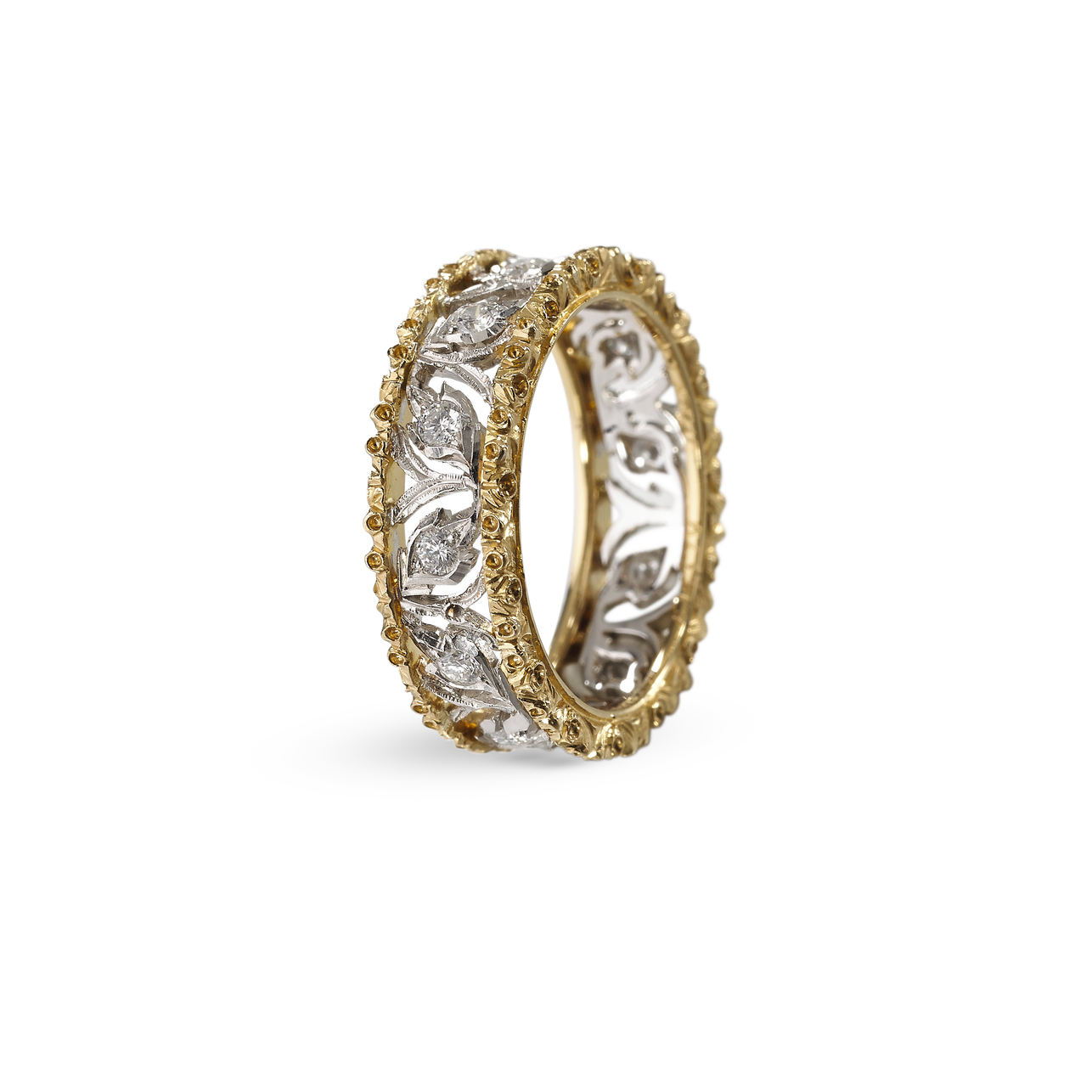 Carave Paris Geometric Mosaic Eternity Band Ring