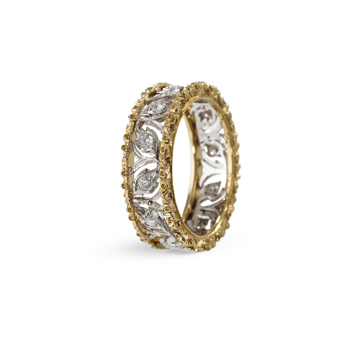Carave Paris Geometric Mosaic Eternity Band Ring