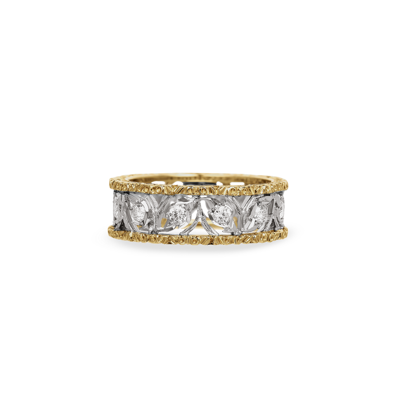 Carave Paris Geometric Mosaic Eternity Band Ring