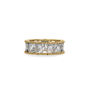 Carave Paris Geometric Mosaic Eternity Band Ring