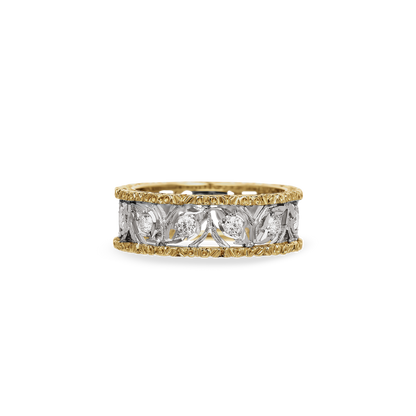 Carave Paris Geometric Mosaic Eternity Band Ring