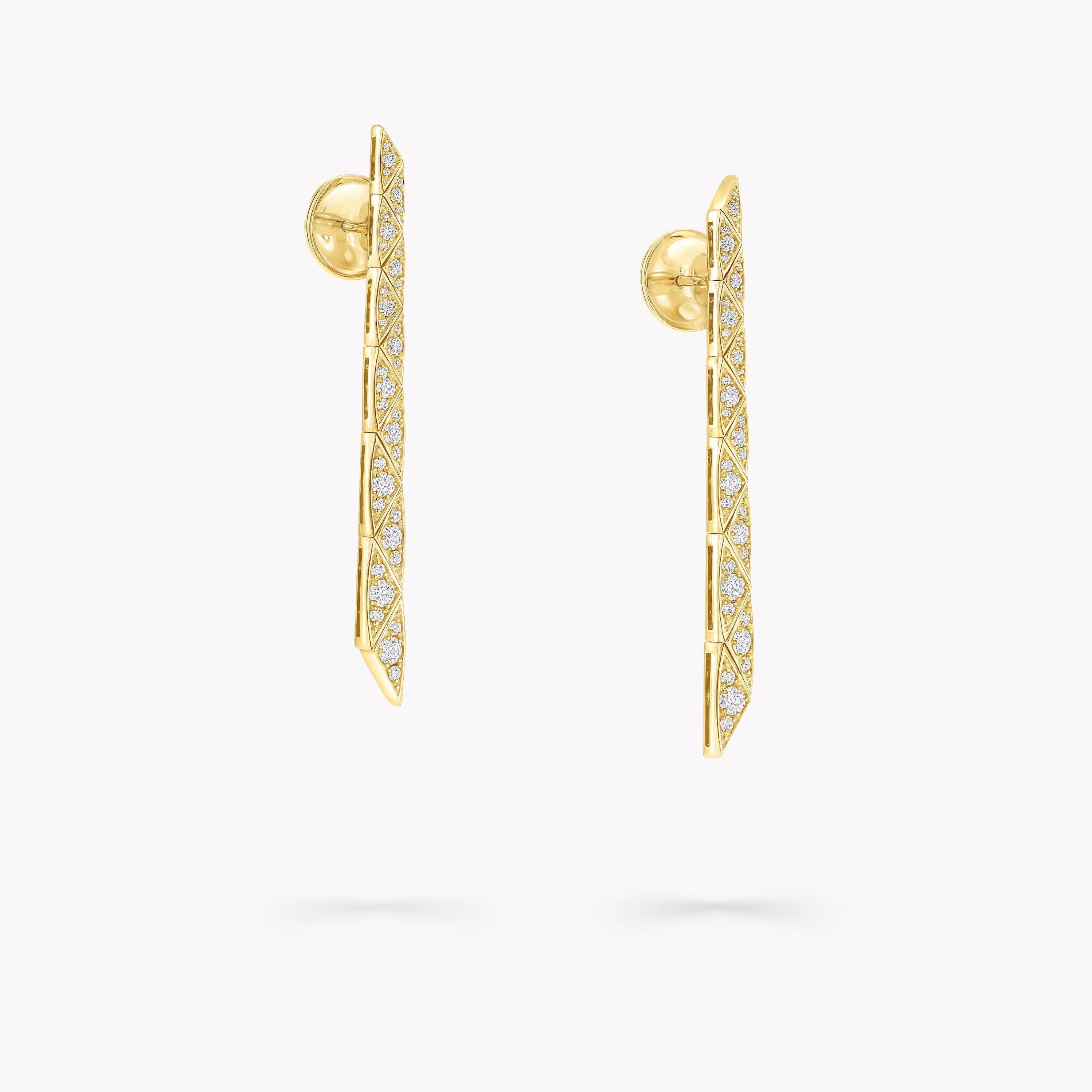 Carave Paris Geometric Pavé Bar Earrings