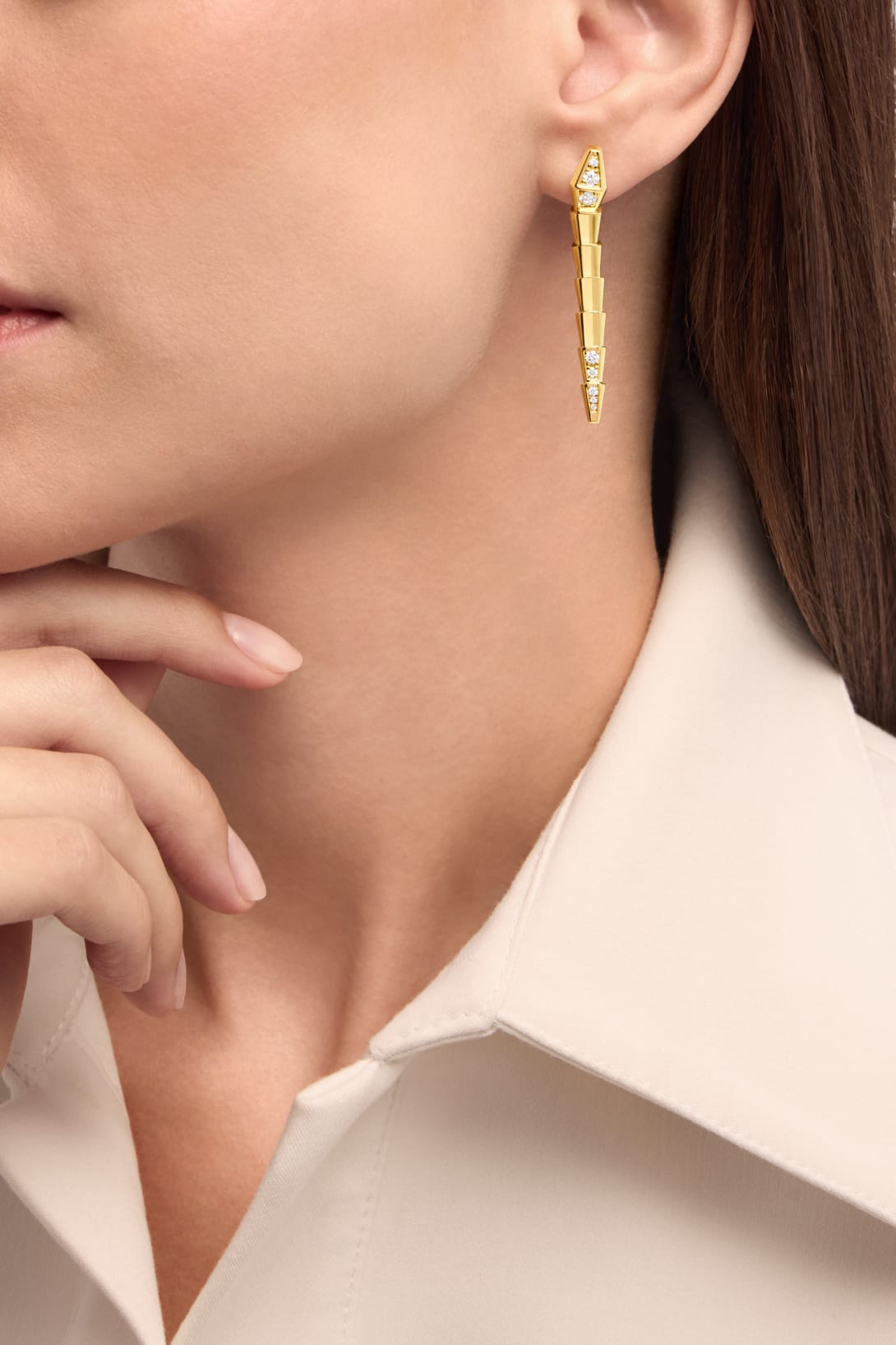 Carave Paris Geometric Spike Drop Earrings