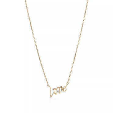Carave Paris Love Script Necklace