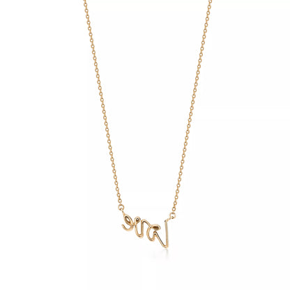 Carave Paris Love Script Necklace