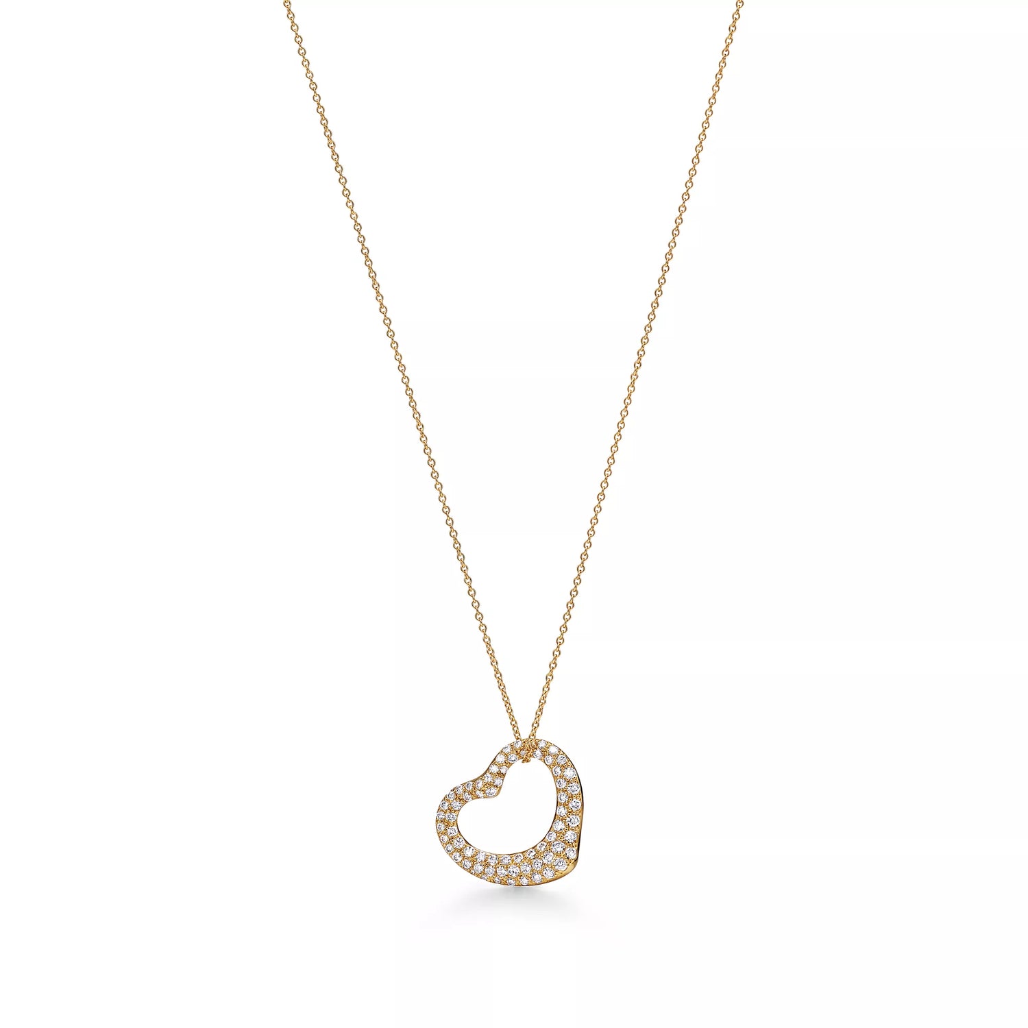 Carave Paris Pavé Open Heart Necklace