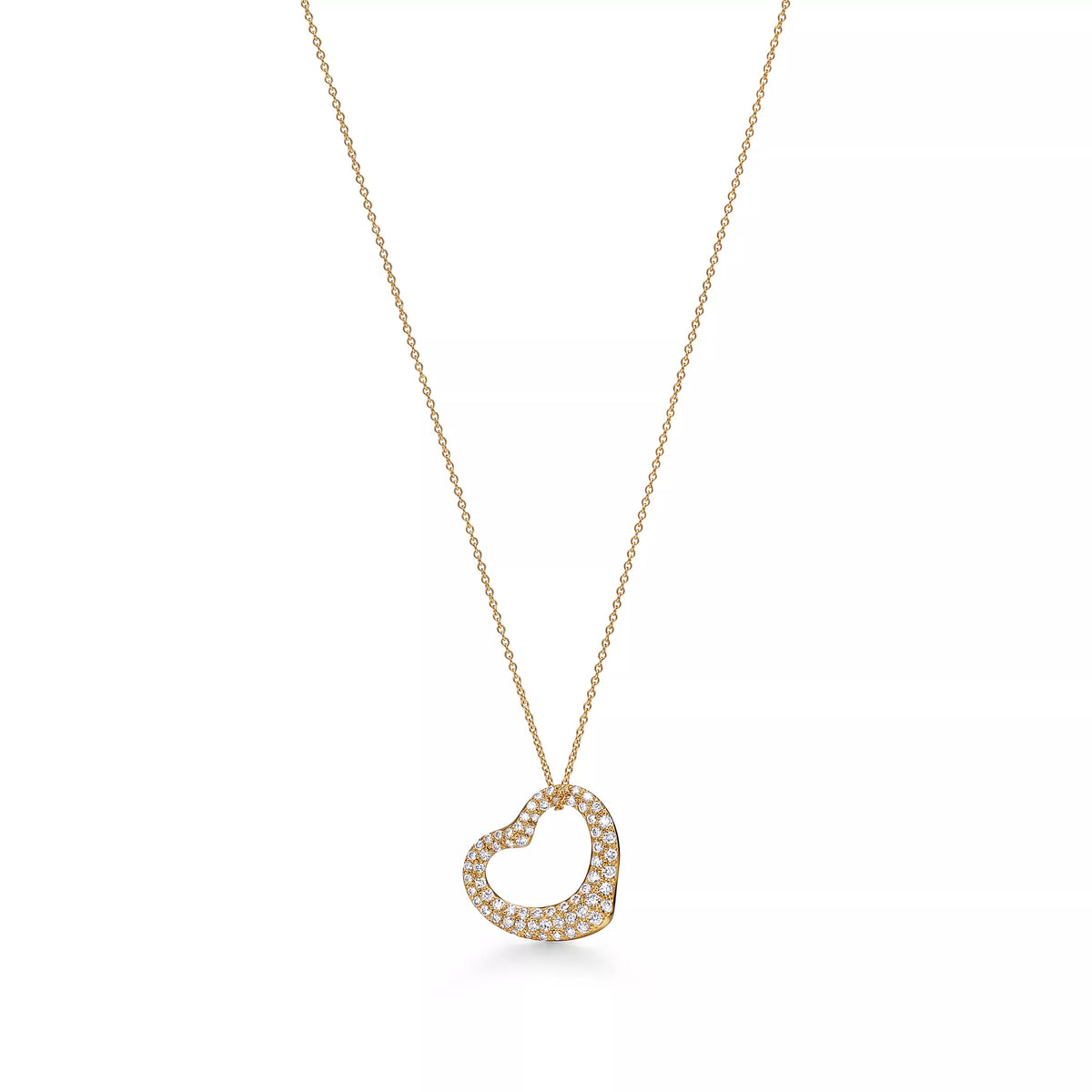 Carave Paris Pavé Open Heart Necklace