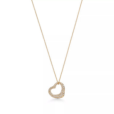Carave Paris Pavé Open Heart Necklace