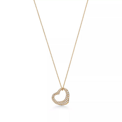 Carave Paris Pavé Open Heart Necklace