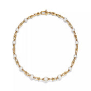 Carave Paris Gold Pearl Link Chain Necklace