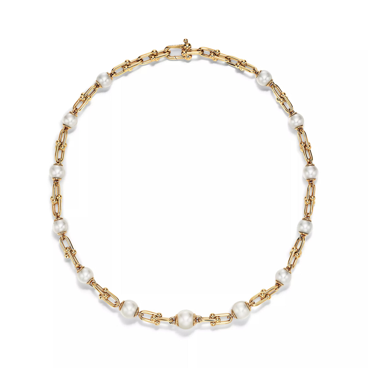 Carave Paris Gold Pearl Link Chain Necklace
