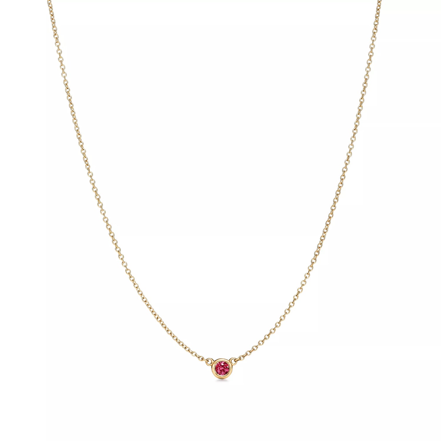 Carave Paris Pink Gemstone Solitaire Necklace