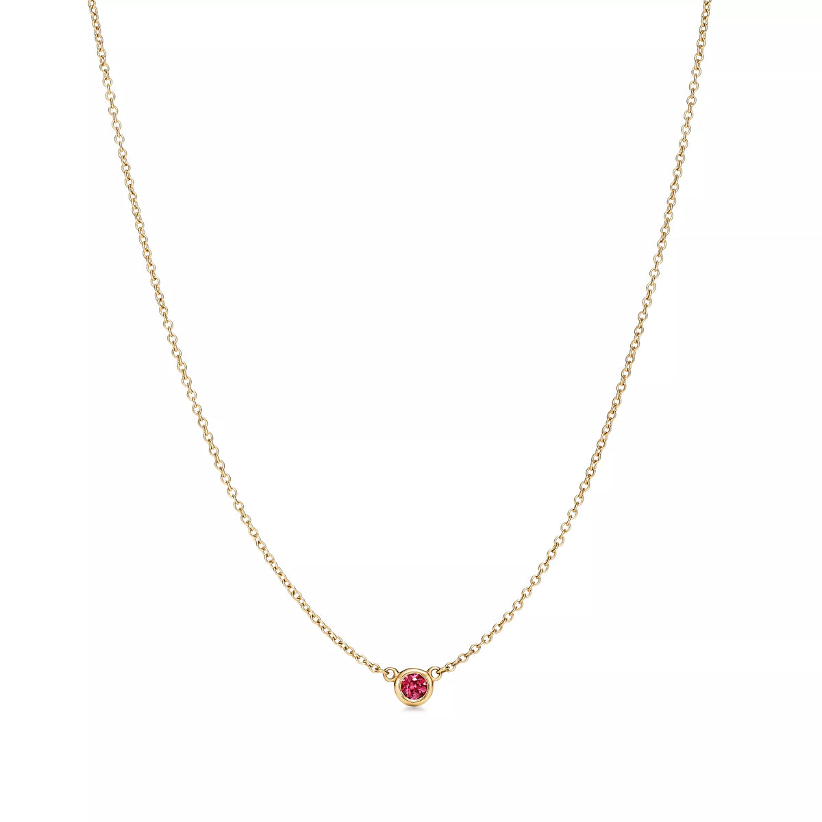 Carave Paris Pink Gemstone Solitaire Necklace