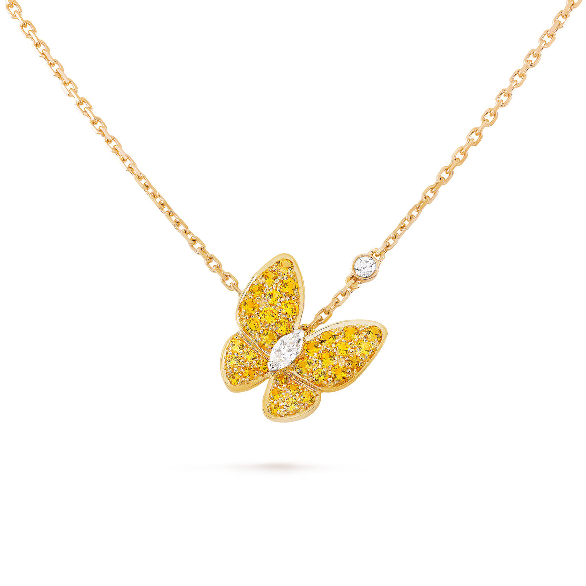 Carave Paris Golden Butterfly Necklace