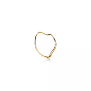 Carave Paris Golden Heart Outline Hoop Earrings