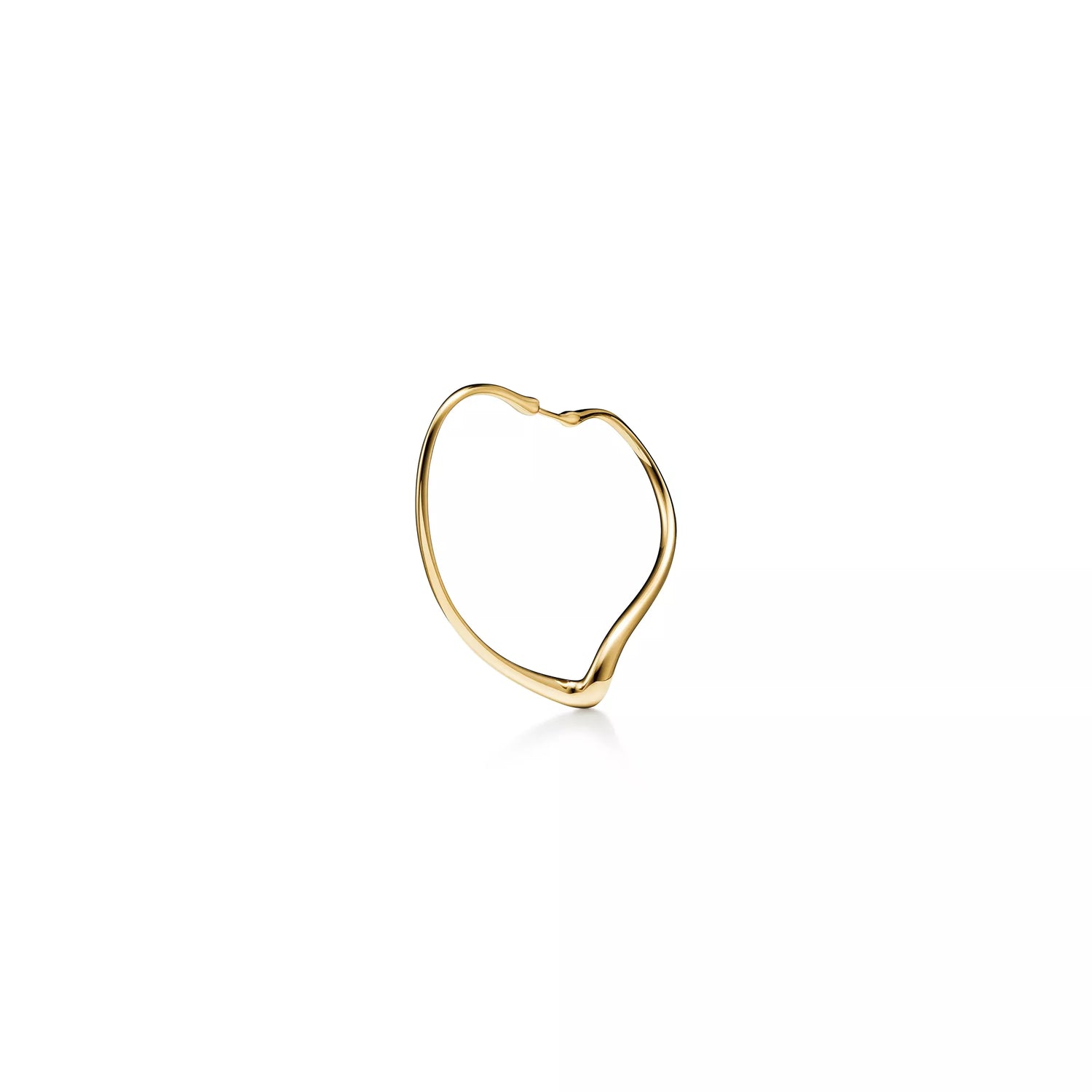 Carave Paris Golden Heart Outline Hoop Earrings