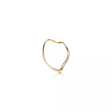 Carave Paris Golden Heart Outline Hoop Earrings