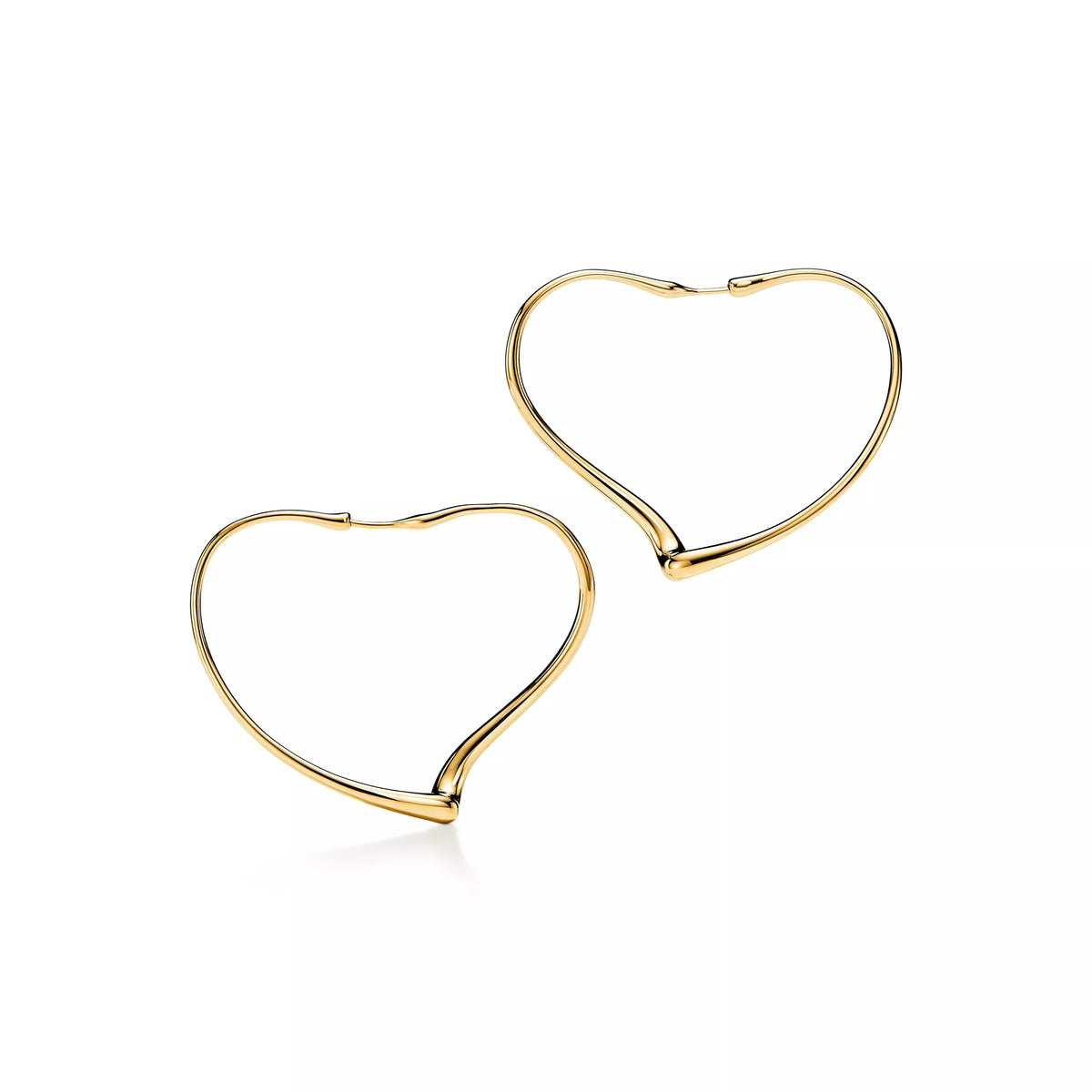 Carave Paris Golden Heart Outline Hoop Earrings