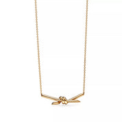 Carave Paris Golden Knot Bar Necklace