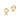 Carave Paris Golden Open Heart Ribbon Stud Earrings