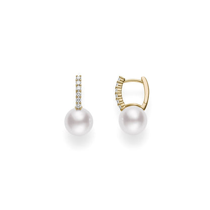 Carave Paris Golden Pearl Huggie Earrings