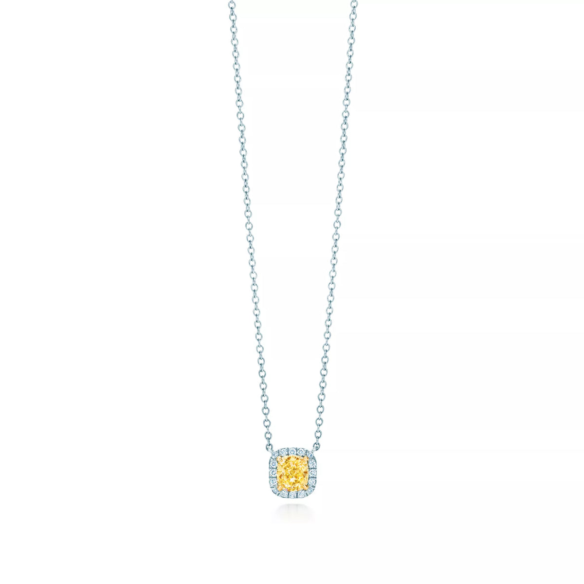 Carave Paris Yellow Radiance Halo Pendant Necklace