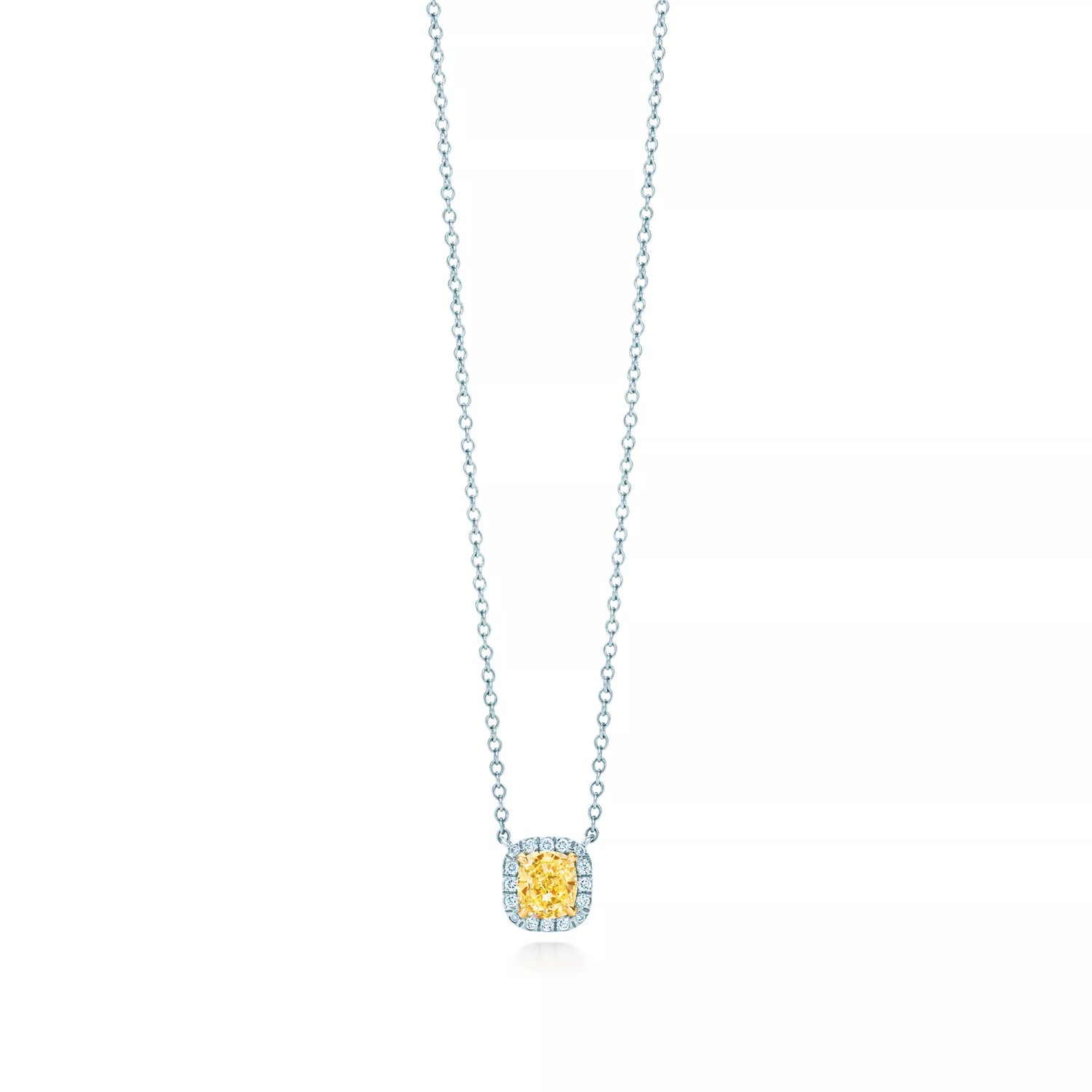 Carave Paris Yellow Radiance Halo Pendant Necklace