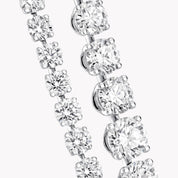 Carave Paris Graduated Round Diamond Tennis Necklace