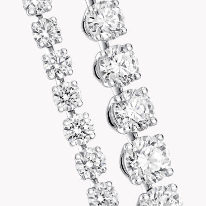 Carave Paris Graduated Round Diamond Tennis Necklace