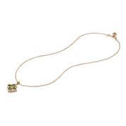Carave Paris Green Floral Pendant Necklace