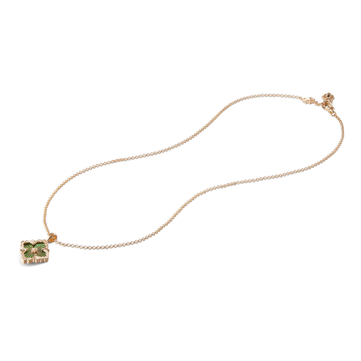 Carave Paris Green Floral Pendant Necklace