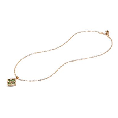 Carave Paris Green Clover Pendant Necklace