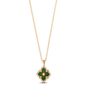 Carave Paris Green Floral Pendant Necklace