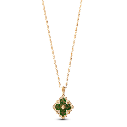 Carave Paris Green Floral Pendant Necklace