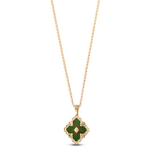 Carave Paris Green Clover Pendant Necklace