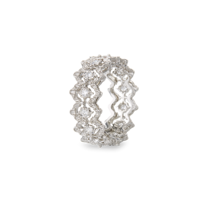 Carave Paris Handcrafted Lace Eternity Band Ring
