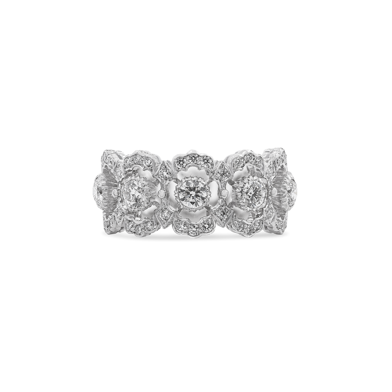 Carave Paris Handcrafted Lace Eternity Band Ring