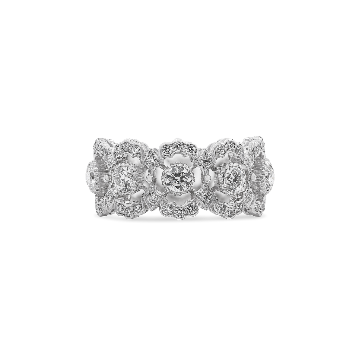 Carave Paris Handcrafted Lace Eternity Band Ring