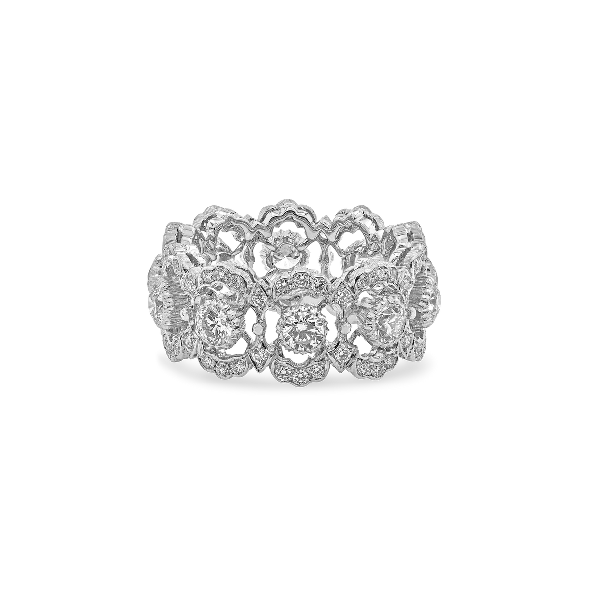 Carave Paris Handcrafted Lace Eternity Band Ring