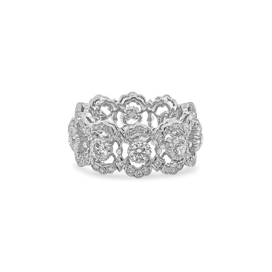 Carave Paris Handcrafted Lace Eternity Band Ring