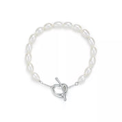 Carave Paris Heart Clasp Freshwater Pearl Bracelet