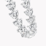 Carave Paris Heart Diamond Hoop Earrings