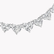 Carave Paris Heart Diamond Tennis Necklace