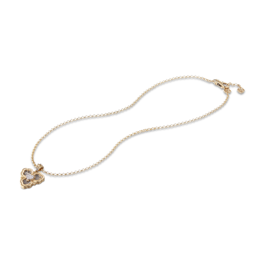 Carave Paris Heart Floral Vintage Pendant Necklace