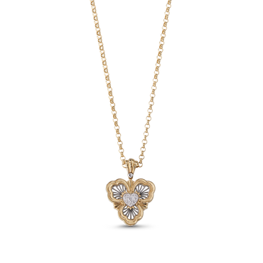 Carave Paris Heart Floral Vintage Pendant Necklace