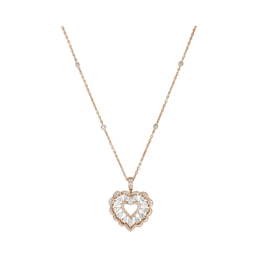 Carave Paris Heart Halo Crystal Pendant Necklace