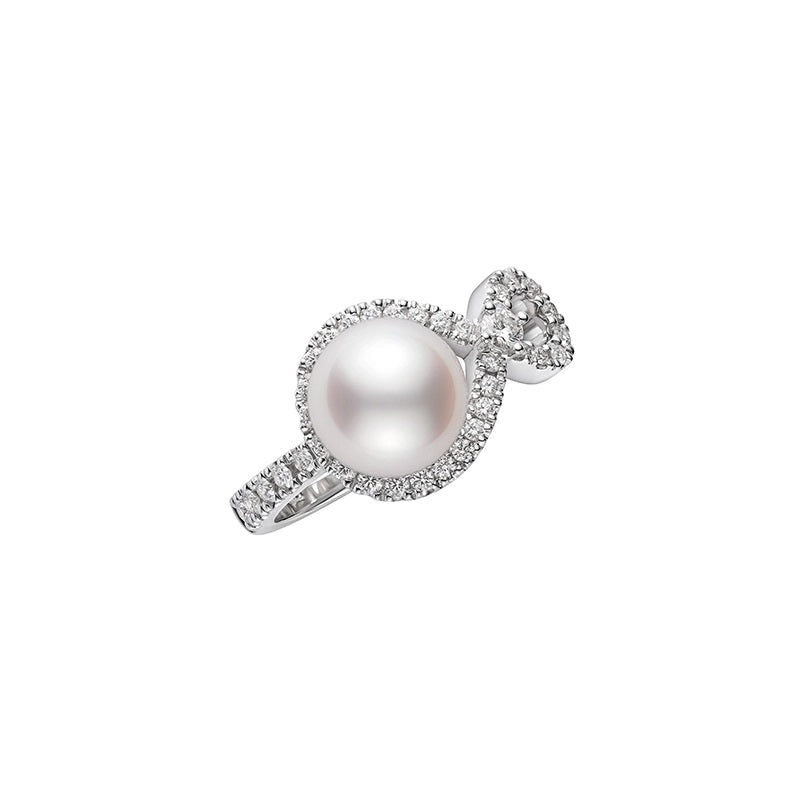 Carave Paris Heart Halo Pearl Ring