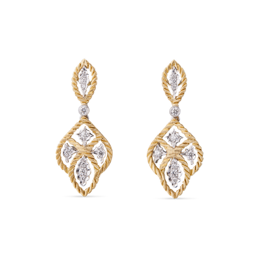 Carave Paris Heritage Lattice Diamond Drop Earrings