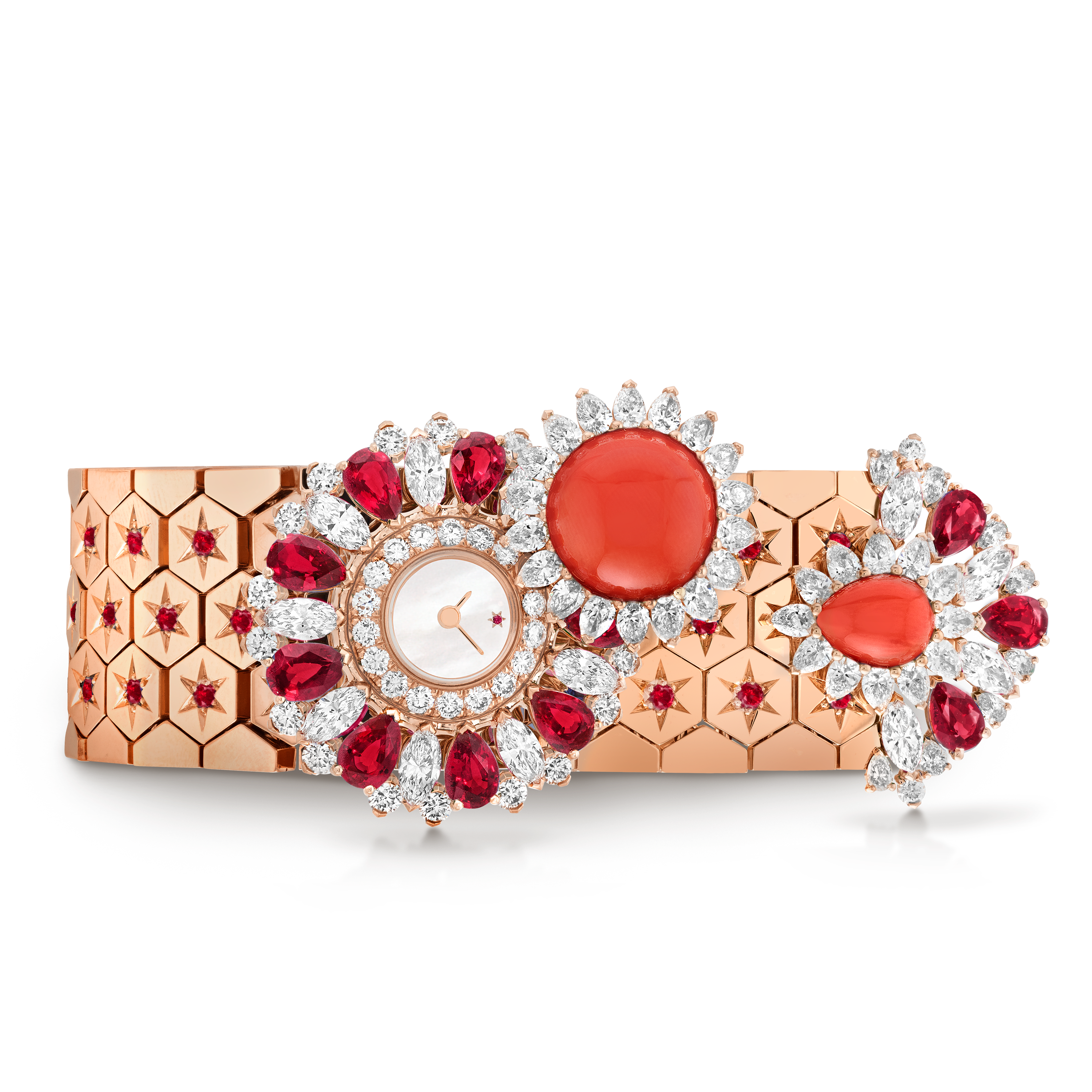 Carave Paris Imperial Coral Radiance High Jewelry Watch