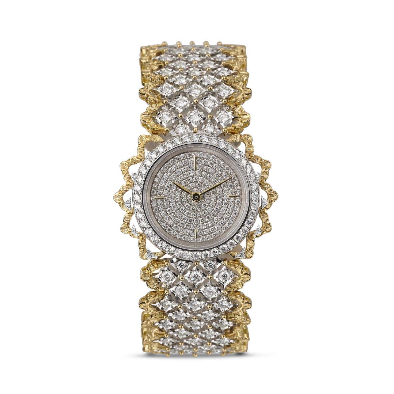 Carave Paris Imperial Mosaic Diamond Watch in Yellow Gold